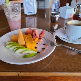 Friit plate with breakfast
