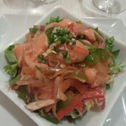 Maison Wok - Salade aux sashimis de saumon