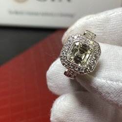 Crown Gold Exchange - Here's a beautiful 3.01 carat asscher cut Diamond set in platinum we purchased from a high value estate. Do you have something to sell?