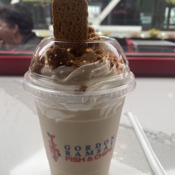 Gordon Ramsay Fish & Chips - Biscoff shake - Fish & Chips Near Me - Washington, DC, District of Columbia