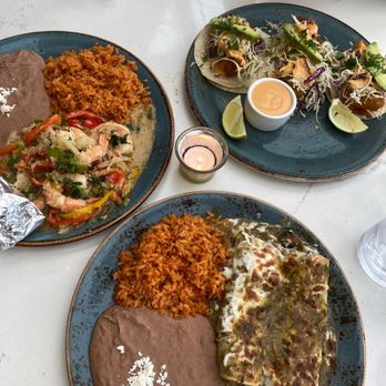 Margaritaville - baja fish tacos, Chile Verde Enchiladas, garlic shrimp fajitas - Seafood Near Me - Capitola, California Margaritaville - baja fish tacos, Chile Verde Enchiladas, garlic shrimp fajitas - Seafood Near Me - Capitola, California