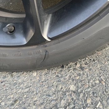 Dollar Car Rental - Slashed tire. - Car Rental Near Me - Sacramento, California