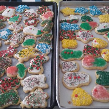 Clarence Country Doughnuts - two trays of decorated sugar cookies - Bakeries Near Me - Clarence, New York