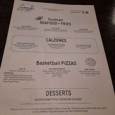 Menu photo 5 Maple Street Tavern Wyandotte, MI