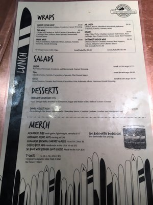 Menu photo 7 Avalanche Brewing Silverton, CO