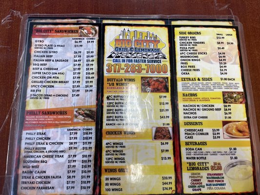 Menu photo 6 Big City Grill & Lemonade Indianapolis, IN Menu photo 6 Big City Grill & Lemonade Indianapolis, IN