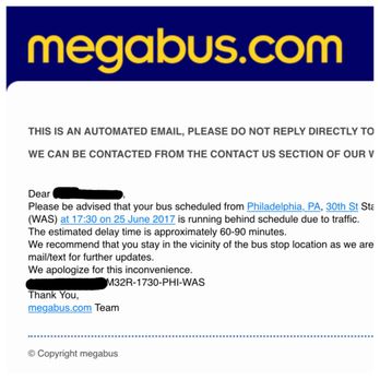 Megabus - ALWAYS DELAYED - Buses Near Me