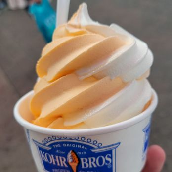 Kohr Brothers - a hand holding a cup of ice cream - Ice Cream & Frozen Yogurt Near Me - Ocean City, Maryland