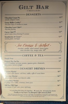 Menu photo 1 Gilt Bar Chicago, IL Menu photo 1 Gilt Bar Chicago, IL