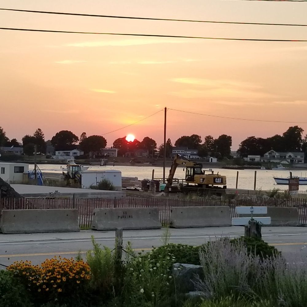 The Red Dory - Sunset view from deck area - New American Near Me - Tiverton, Rhode Island