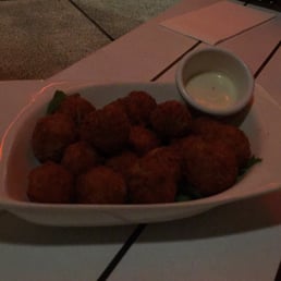 Feta stuffed olives, enormous serving. Feta stuffed olives, enormous serving.