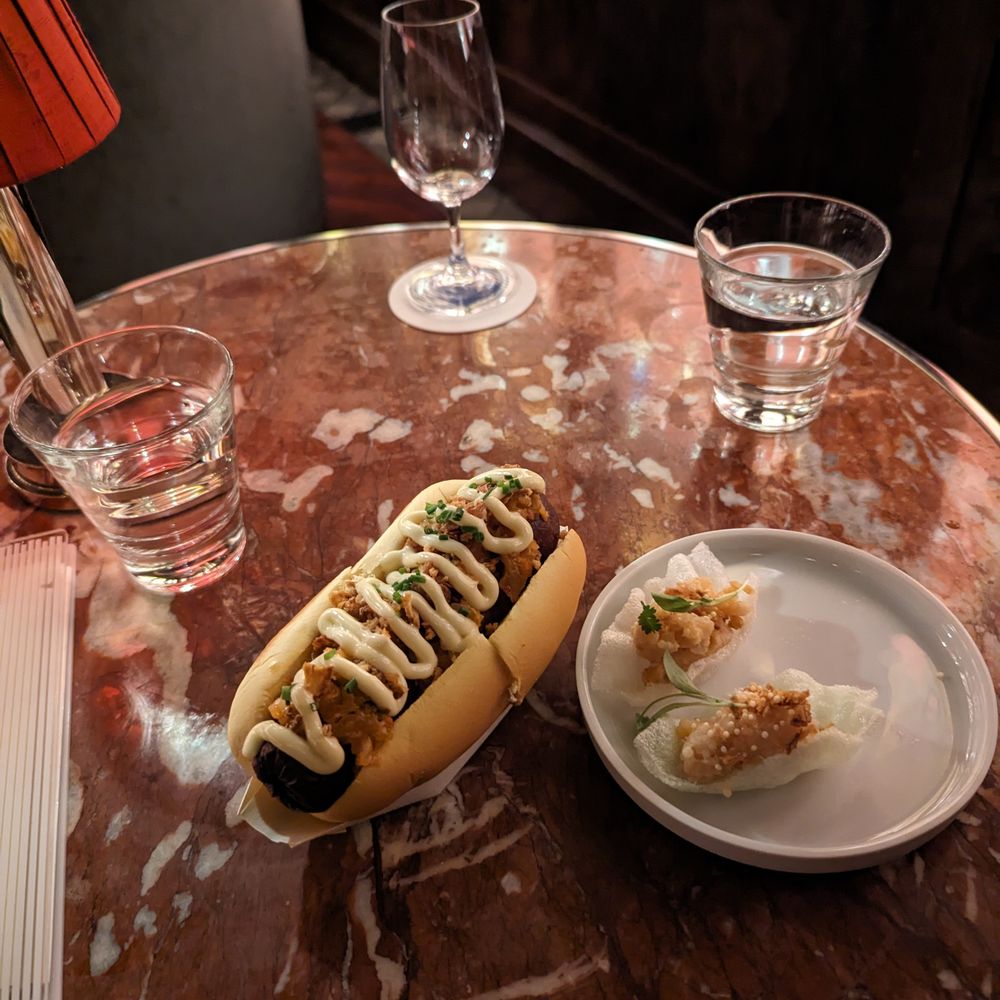 Silver Lyan - Wagyu Hot Dog and Hamachi Tartare - Cocktail Bars Near Me - Washington, DC, District of Columbia Silver Lyan - Wagyu Hot Dog and Hamachi Tartare - Cocktail Bars Near Me - Washington, DC, District of Columbia