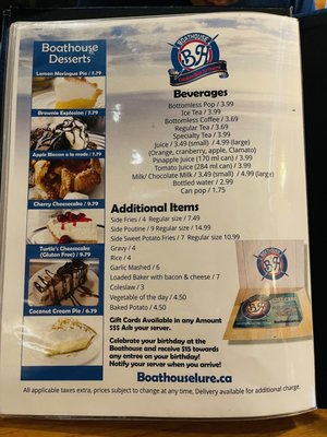 Menu photo 2 The Boathouse Belleville, ON Menu photo 2 The Boathouse Belleville, ON