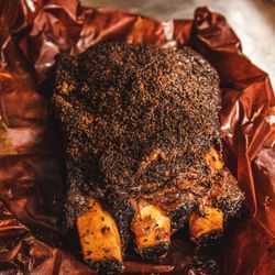 Helberg Barbecue - Helberg Special: Texas sized beef ribs. (Melt in your mouth good!)
