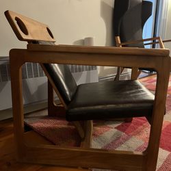 21 Broad - Another view of super low desk chair - that was also permanently reckined