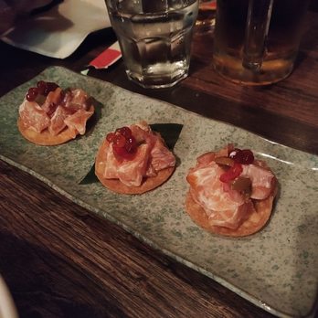Sake Bar Hagi - Salmon Taco - Japanese Near Me - New York, New York Sake Bar Hagi - Salmon Taco - Japanese Near Me - New York, New York