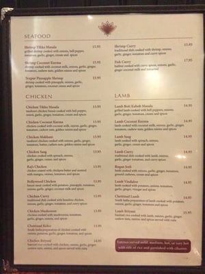 Menu photo 7 Bombay Garden West Jordan, UT