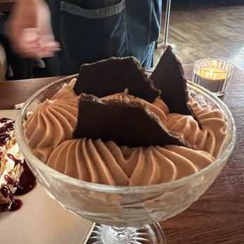 Colette OTR * Mostly French Restaurant by Chef Danny Combs - Mousse Au Chocolat meringue, feuilleté crunch - French Near Me - Cincinnati, Ohio