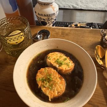 Leslie - Onion soup with cheesy croutons-amazing! - New American Near Me - New York, New York