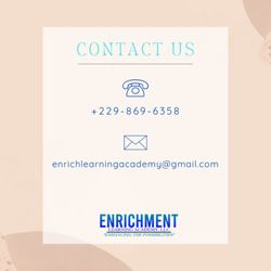 Enrichment Learning Academy - Contact Information!!