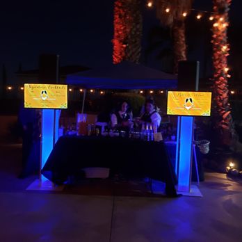 JZ Entertainment - Some up lighting we supplied the Bartenders with. - DJs Near Me JZ Entertainment - Some up lighting we supplied the Bartenders with. - DJs Near Me