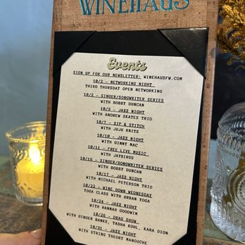 WineHaus - Upcoming events - Wine Bars Near Me - Fort Worth, Texas