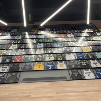 Intuit Dome - Basketball Jersey Display in Concourse - Stadiums & Arenas Near Me - Inglewood, California Intuit Dome - Basketball Jersey Display in Concourse - Stadiums & Arenas Near Me - Inglewood, California