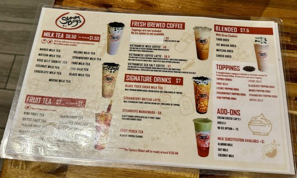 Menu photo 8 Steam Boys Nashville, TN Menu photo 8 Steam Boys Nashville, TN