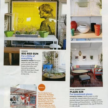 Big Red Sun - Sunset Magazine Feature - April 2011 - Landscaping Near Me - Venice, California Big Red Sun - Sunset Magazine Feature - April 2011 - Landscaping Near Me - Venice, California