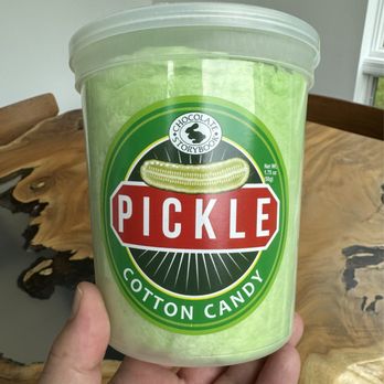 Quincy's Candy Shop - Pickle cotton candy - Candy Stores Near Me - Wappingers Falls, New York