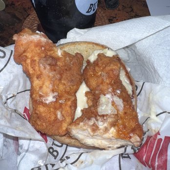 Nexx Burger - The chicken "sandwich" is two pieces of a chicken tender, not a chicken patty as advertised in their drive-thru menu - Burgers Near Me - Santa Ana, California Nexx Burger - The chicken "sandwich" is two pieces of a chicken tender, not a chicken patty as advertised in their drive-thru menu - Burgers Near Me - Santa Ana, California