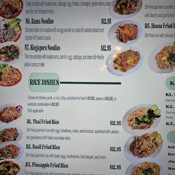 Kamlai Thai Cuisine - Contuied from Noodles and Rice Dishes - Thai Near Me - Tacoma, Washington Kamlai Thai Cuisine - Contuied from Noodles and Rice Dishes - Thai Near Me - Tacoma, Washington