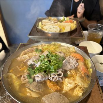 Tasty Pot- Oceanside - Front photo is the seafood Thai hotpot, back photo is vegetable Thai hotpot - Hot Pot Near Me - Oceanside, California Tasty Pot- Oceanside - Front photo is the seafood Thai hotpot, back photo is vegetable Thai hotpot - Hot Pot Near Me - Oceanside, California