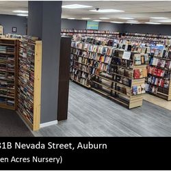 Humane Society of Sierra Foothills Used Book Store - New Store: 381B Nevada Street, Auburn
(directly across from Green Acres Nursery)