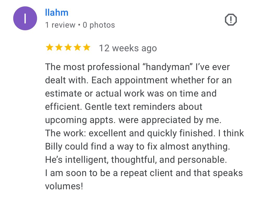 Slide of Billy Fix-It-All Handyman