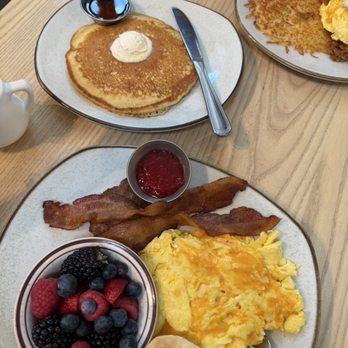 Sweetmilk - Nonie Sues Table sub fruit and pancake! - Breakfast & Brunch Near Me - Nashville, Tennessee