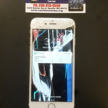 Seattle Wireless iPhone Screen Repair - Our daughter's iPhone 6 before - Mobile Phone Repair Near Me - Seattle, Washington Seattle Wireless iPhone Screen Repair - Our daughter's iPhone 6 before - Mobile Phone Repair Near Me - Seattle, Washington