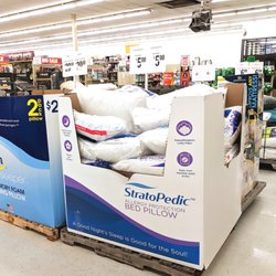 Big Lots - Big Lots Cape May -- Pillows galore all over. Never saw so many! (Is this b/c it's a shore town w/ rentals to stock, or V-day, or what?)