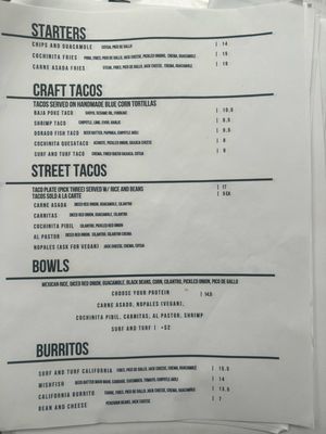 Menu photo 8 The Craft Taco San Diego, CA