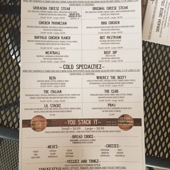 The Stackz Co - Front of menu - American Near Me - Rancho Cucamonga, California The Stackz Co - Front of menu - American Near Me - Rancho Cucamonga, California