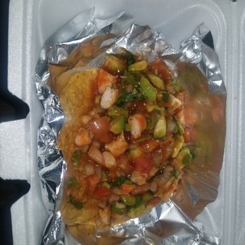 Taco Prado - Tostadas Camaron. 9/6/2020 My first time eating one. - Mexican Near Me - Mableton, Georgia