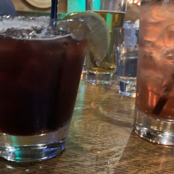 Tela Bar and Kitchen - Blackberry Margarita ( left) Shirley temple on the right! - Gastropubs Near Me - Cincinnati, Ohio Tela Bar and Kitchen - Blackberry Margarita ( left) Shirley temple on the right! - Gastropubs Near Me - Cincinnati, Ohio