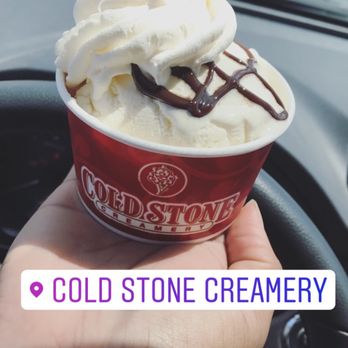 Cold Stone Creamery - Sweet Cream topped with chocolate sauce and whipped cream - Ice Cream & Frozen Yogurt Near Me - Indianapolis, Indiana