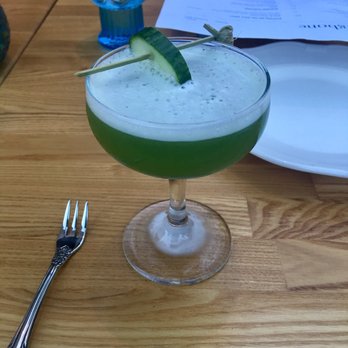 Herringbone Waikiki - Delicious cucumber ginger cocktail - Seafood Near Me - Honolulu, Hawaii