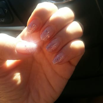Exotic Nails - Sheer pink with glitter ombre..love it:) - Nail Salons Near Me - West Covina, California Exotic Nails - Sheer pink with glitter ombre..love it:) - Nail Salons Near Me - West Covina, California
