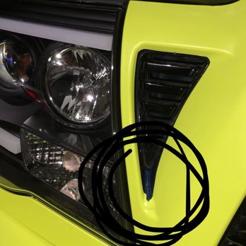 Visionz 2 reality - Incorrectly cut, bubbled up, blue still exposed - Auto Detailing Near Me - Webster, Texas
