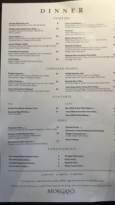 Menu photo 2 Morgan's in the Desert La Quinta, CA