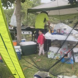 Las Canadas - Setting up camp