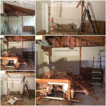 SoCal Construction - multiple stages of a room being remodeled - Flooring Near Me SoCal Construction - multiple stages of a room being remodeled - Flooring Near Me