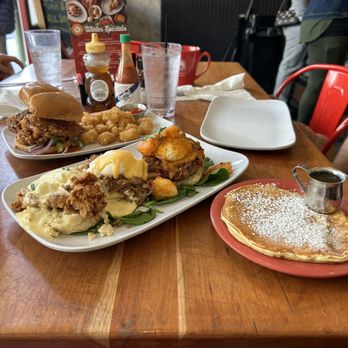 Ruby Slipper Metairie - Classic Buttermilk Pancakes, Benedict trifecta, Sweet Heat Chicken & Tater Tots - Breakfast & Brunch Near Me - Metairie, Louisiana Ruby Slipper Metairie - Classic Buttermilk Pancakes, Benedict trifecta, Sweet Heat Chicken & Tater Tots - Breakfast & Brunch Near Me - Metairie, Louisiana